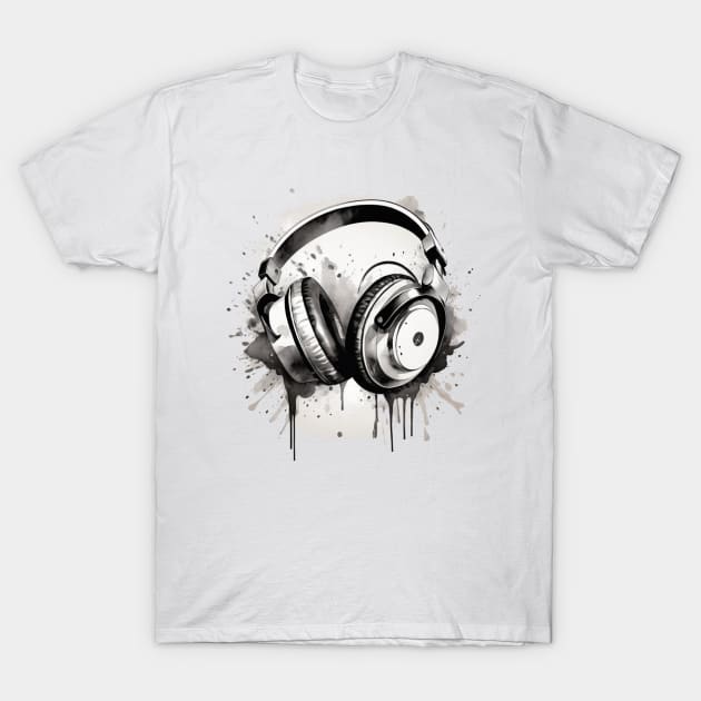 Headphones T-Shirt by Warp9